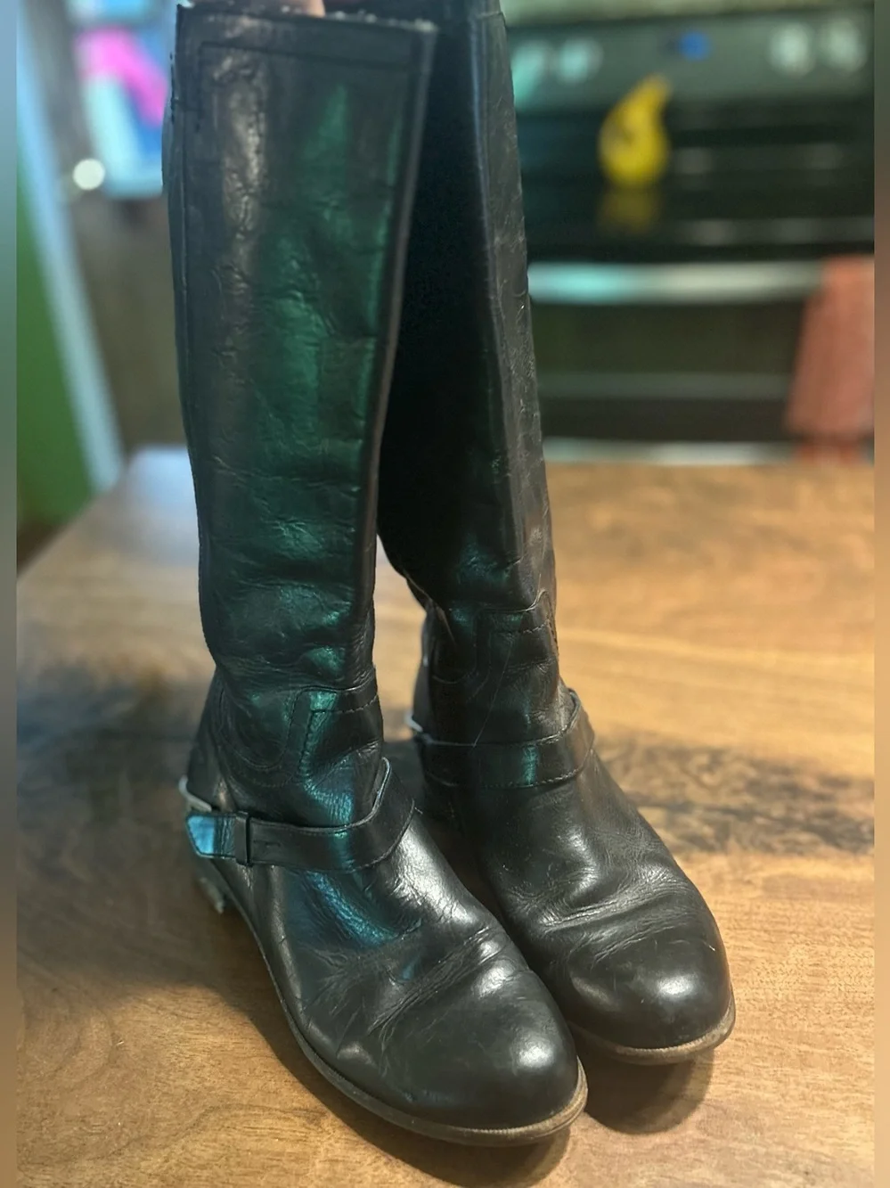 UGG Channing Leather Belted Riding Boot